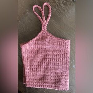 PINK TANKTOP CROP TOP ADORABLE
